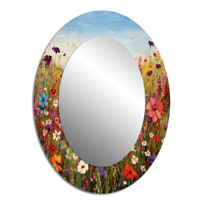 Manderly - Floral Metal Mirror