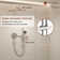 2-Function Retro Pressure-Balanced Complete Shower System (Rough-in Valve Included)