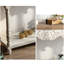 Console rectangulaire en bois massif blanc