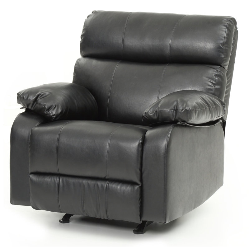 Fauteuil inclinable et berçant élégant et contemporain, Noir