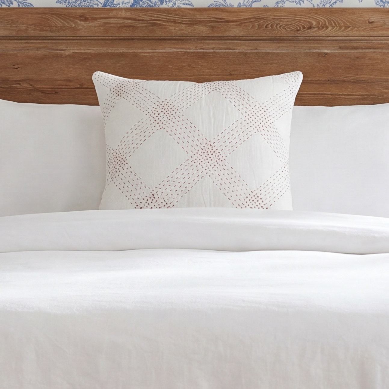 Feba Cotton Shams, Euro, Red