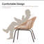Ensemble de conversation de patio 4 pièces avec causeuse et table basse Leleifi