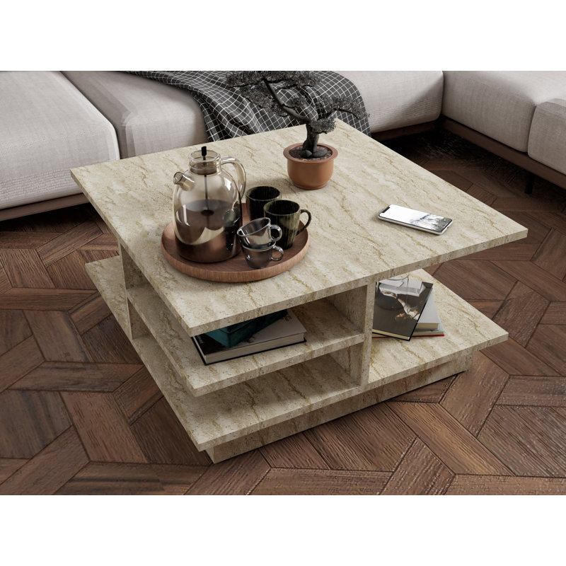 Table basse, Travertin