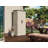 Suncast 32 in. W x 25 in. D Resin Vertical Storage Shed with Lockable Handles and Tall Profile, Made in the USA-53665560