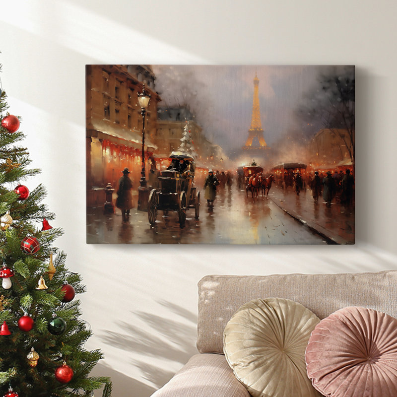 Christmas Holiday Arts - Toile tendue avec châssis, H 40 po x l 60 po