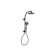 Hydrorail-R Occasion Arch Shower Column Kit With Rainhead And Handshower 1.75 Gpm