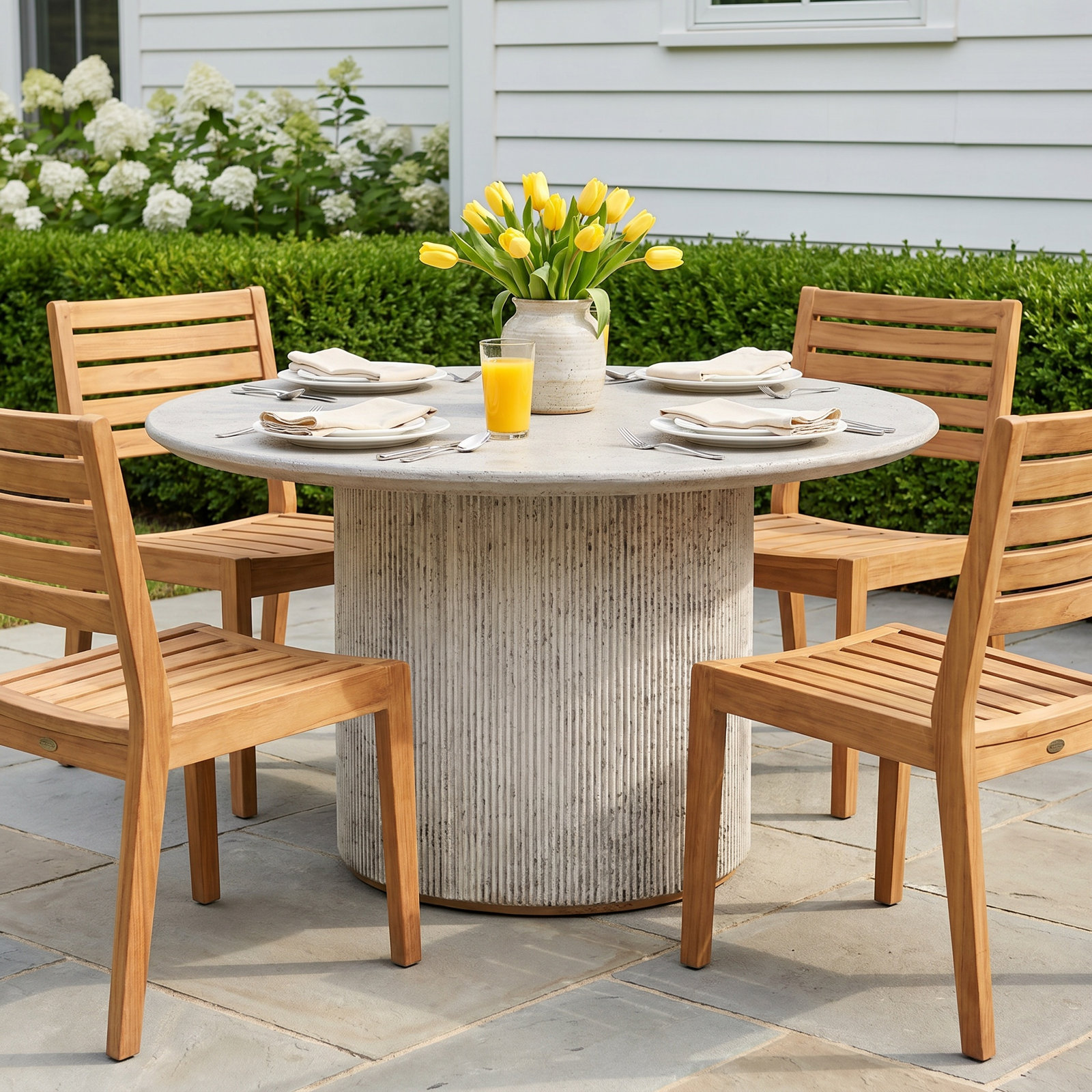 Aline 51" Patio Dining Table