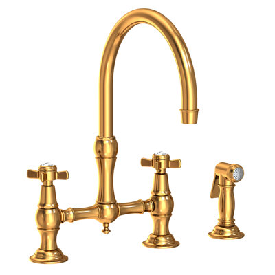 Fairfield Kitchen Bridge Faucet with Side Spray