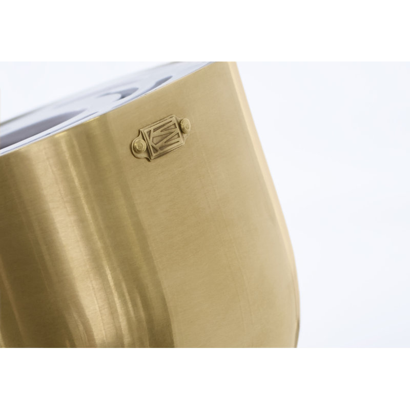 Kelly Wearstler Rousseau Grande Ten Light Articulating Chandelier, Antique Burnished Brass, Seeded Glass