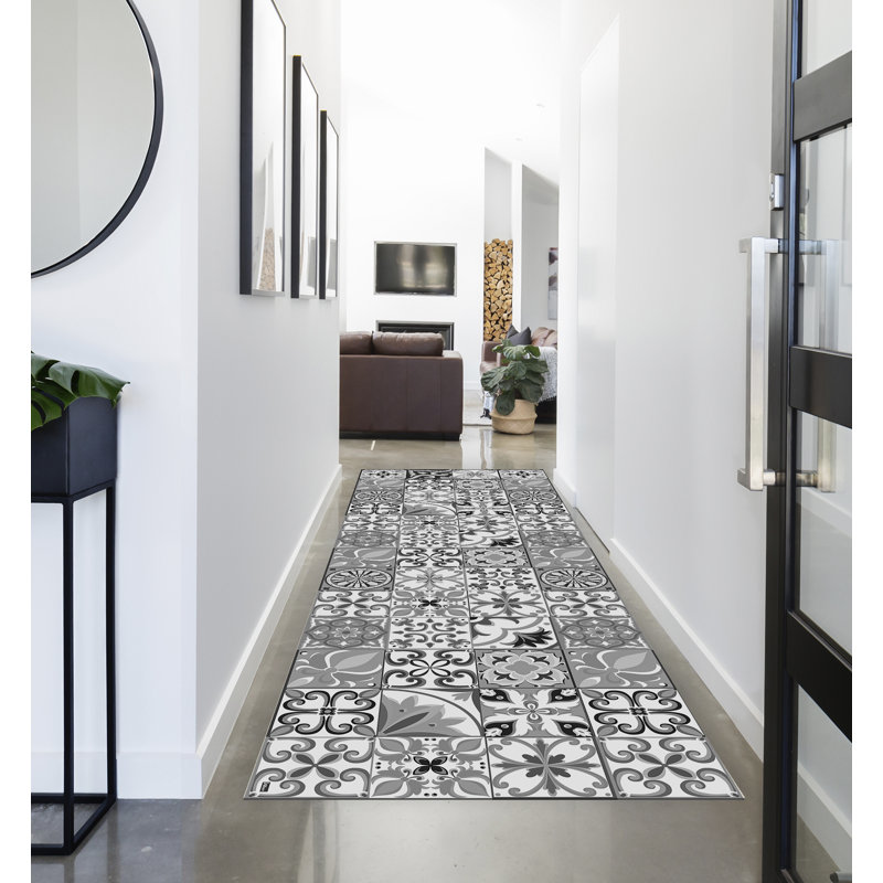 Littell Geometric Area Rug, Runner 78 x 225cm