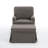Upholstered Skirted Swivel Accent Chair with Storage Ottoman (Set of 2)-735102244-735102299-735102290