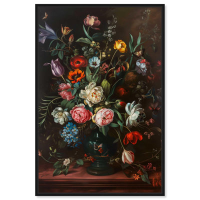 Art mural romantique sur toile, vase romantique