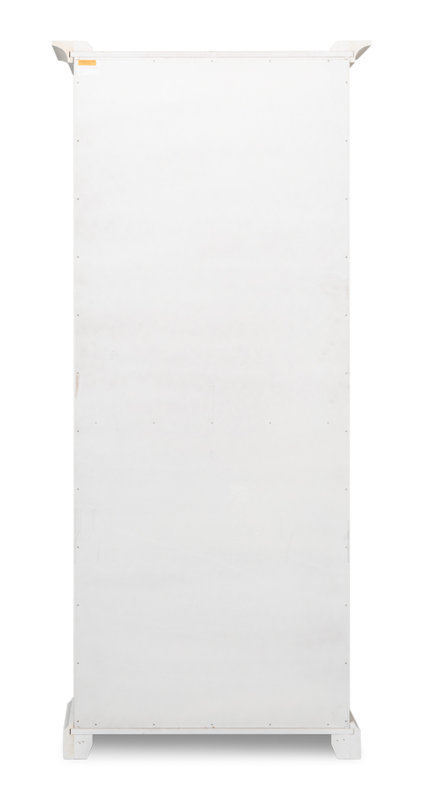 Solid Wood Bookcase, White