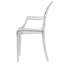 Chaise d'appoint en acrylique transparent