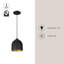 Luminaire suspendu simple à 1 lumière Helena-98799100