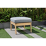 Repose-pieds de patio en teck Rafael