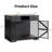  Farmhouse Dog Crate Console Table Furniture with Storage Drawers, Wooden Indoor Kennel Console Table with Double Doors & Secure Latch,Black-72076288-82377668