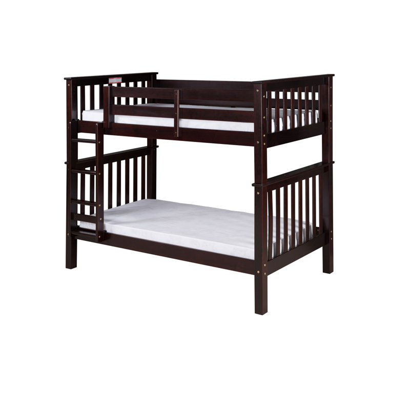 Abdullah Kids Bunk Bed, Natural, Twin Over Twin