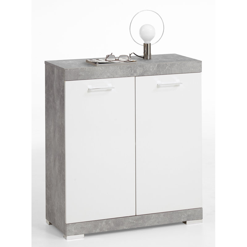 Charlton 80 Cm Wide Sideboard, Grey/White