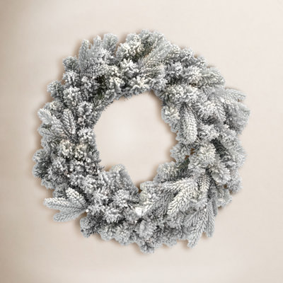 Hardej Faux Pine Lighted Wreath