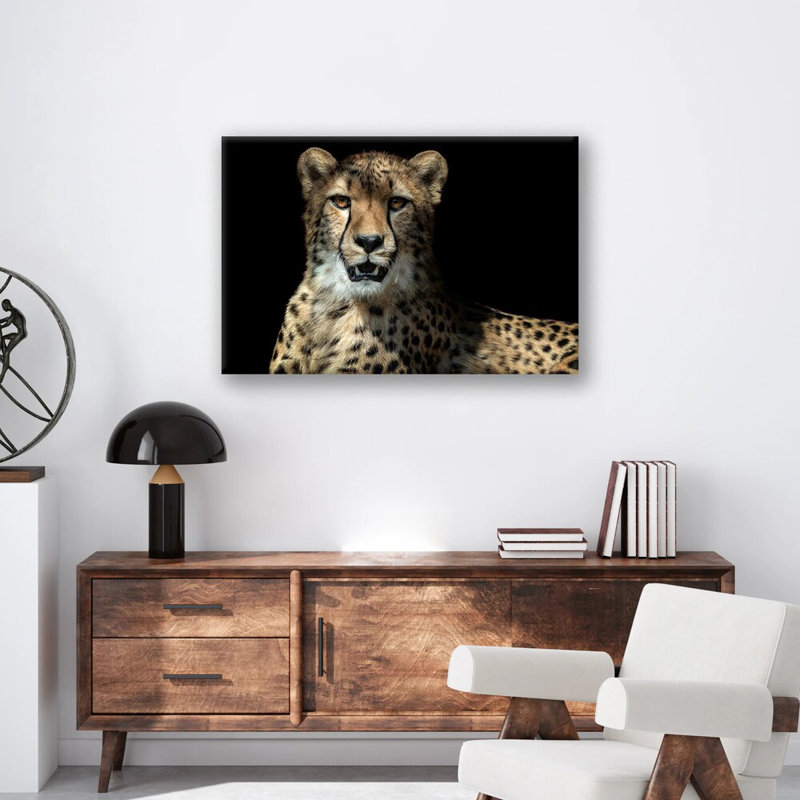 Reproduction de léopard - art mural animalier de la faune - affiche sur toile jungle léopard - œuvre d'art de la nature safari - décor de prédateur