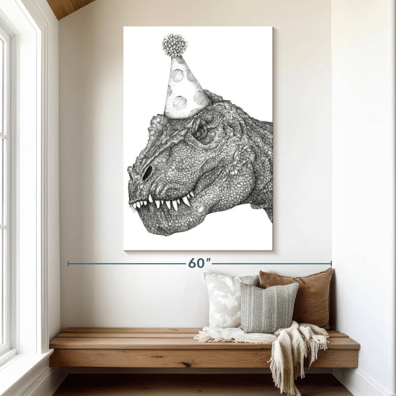 Brampt fête dinosaure, H 51 po x l 34 po
