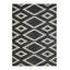 Tapis d'intérieur bleu en polyester tissé à la machine Eliot-655639947