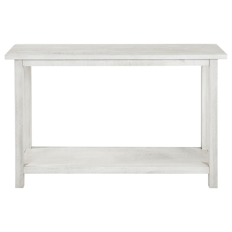 White Wood Entryway Sofa Console Table