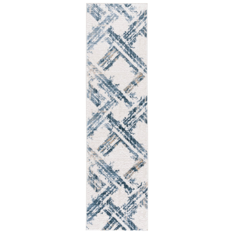 Mahiras Performance Geometric Rug, Runner 2'2" x 8'