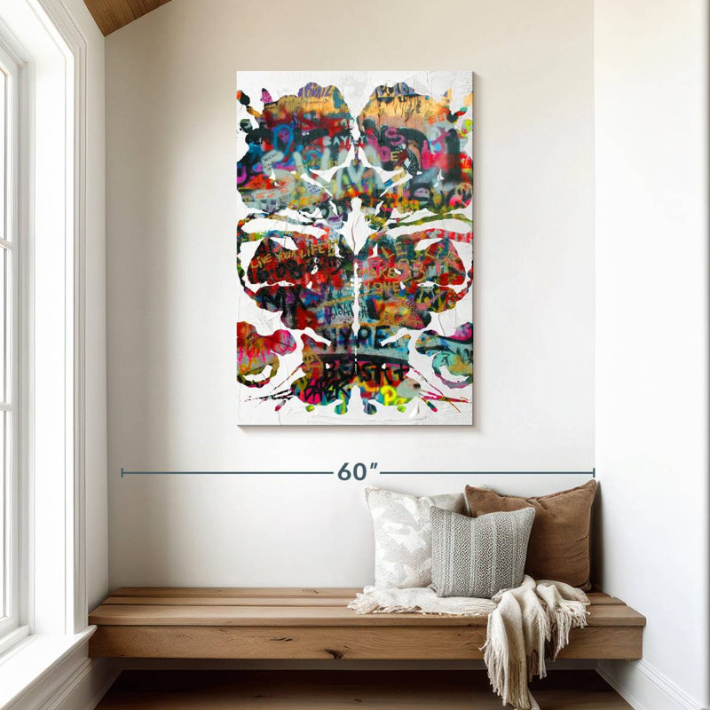 Avery Rorschach Graffiti, 45" H x 30" W