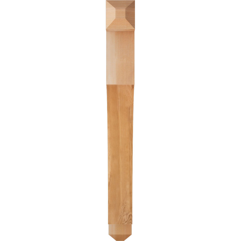 Support Westlake Craftsman, Cèdre rouge de l'Ouest, Lisse, H 38 po x l 3,5 po x P 32 po