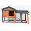 Cage pour animal de compagnie en bois massif 58 po avec intérieur spacieux et plateau de nettoyage