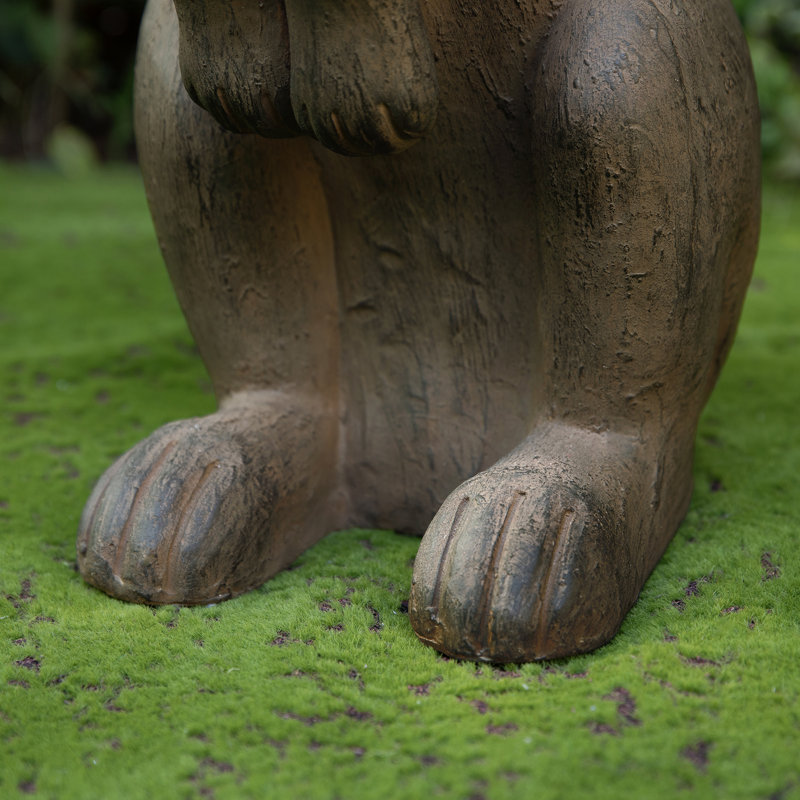 Statue de lapin surdimensionné en bronze 28 po H MGO