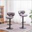 Ensemble de 2 tabourets pivotants réglables Masaccio avec base chromée Airlift