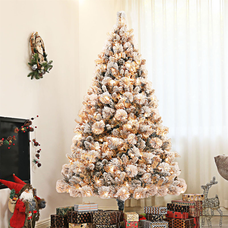 Arbre de Noël artificiel illuminé 6,5 pi