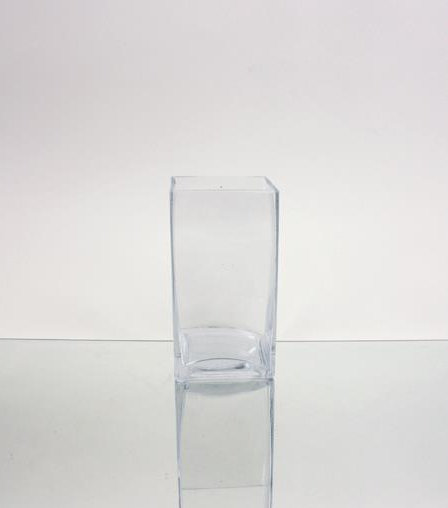 Kelsie Handmade Glass Table Vase, 6" H x 3" W x 3" D