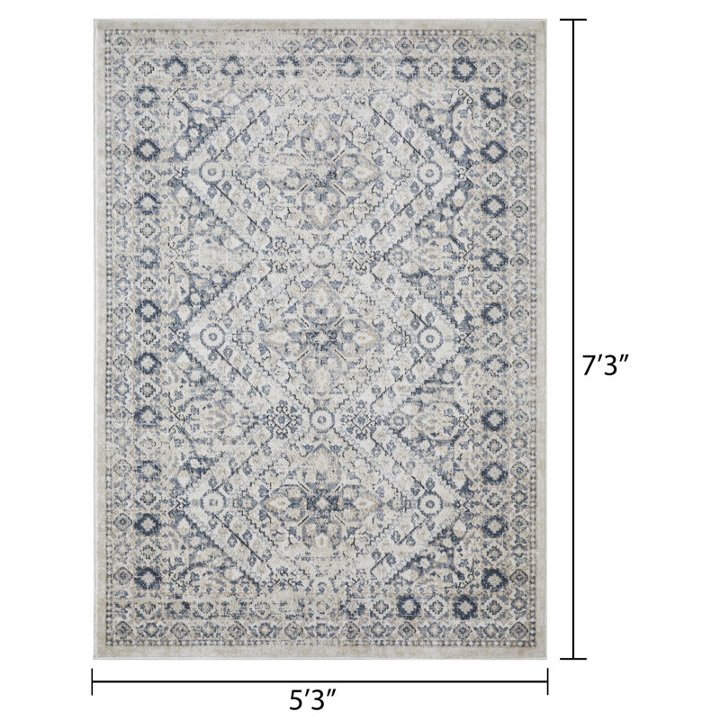 Aldos Oriental Indoor Rug, Rectangle 5'3" x 7'3"
