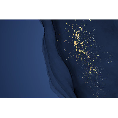 Vagues d'encre bleu marine Yehudah