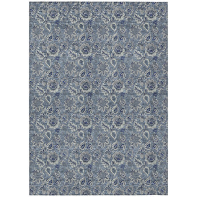 Flitwick Washable Floral Indoor / Outdoor Rug