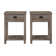 Schlosser Warfel Farmhouse Side Tables with Slatted Lower Shelf
