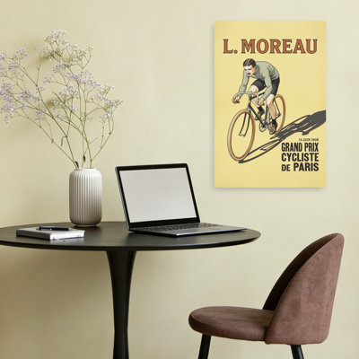 Vintage Cycling Race Classic Retro Vintage Wall Art Print by Andreas Magnusson - Wrapped Canvas Print