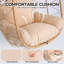 Fauteuil suspendu suspendu en osier avec support et coussin lavable pour patio-129461241-129461255
