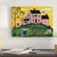 « épouvantail citrouille ovin » par cheryl bartley, reproduction d’art sur toile tendue-32715201