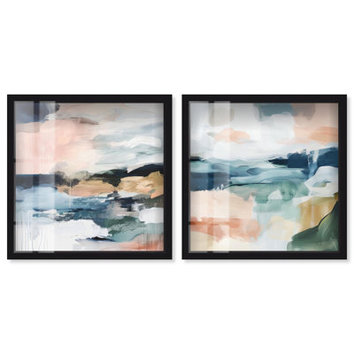 Ensemble d'art mural abstrait abstrait Tranquil Abstract