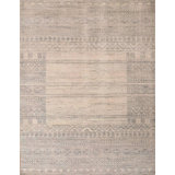 Contemporary, Transitional One-of-a-Kind Rectangle 7'11" X 10'3" Hand Knotted Area Rug