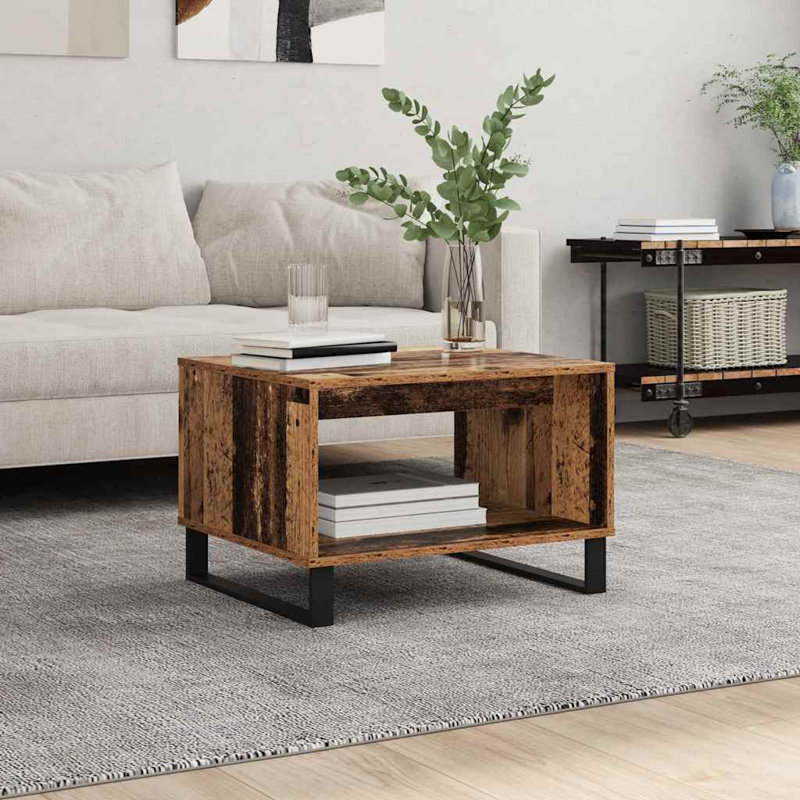 Coffee Table with Storage, Old Wood