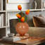 Lampe de table 12 po avec 3 tulipes orange