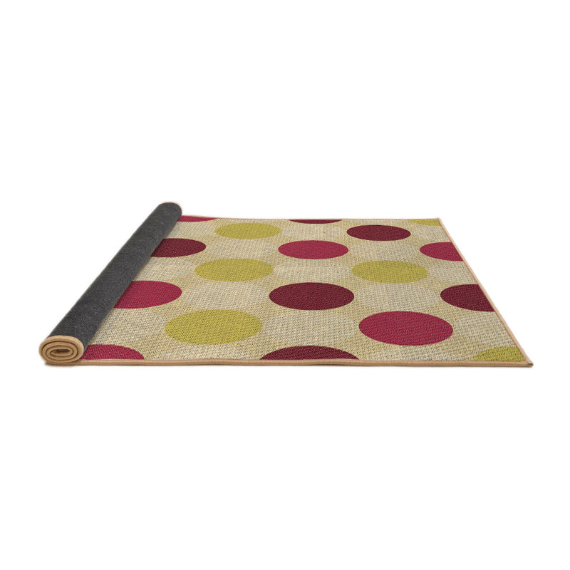 Performance Wool Polka Dots Indoor Rug, Round 3'