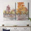 Aquarelle sur toile Treeline I - Toile tendue avec châssis de qualité supérieure - Prêt à être accroché-770993748