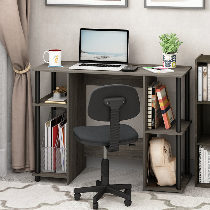 Lansing Computer Desk, French Oak Gray/Black